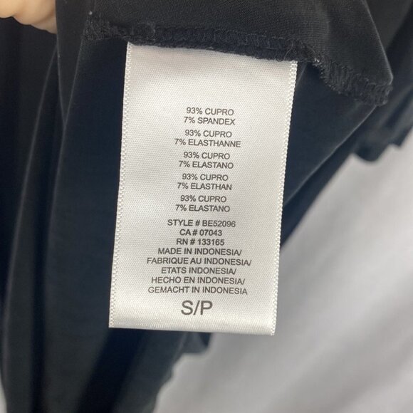 ANTHROPOLOGIE Eri+Ali Aria Black Flowy Slip Dress - Size Small - Picture 8 of 12